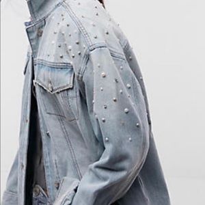 Express Pearl Denim Jacket
